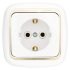 Фотография товара 'Bylectrica Розетка 1-местная СУ с заземляющим контактом, серия ГАРМОНИЯ ЛЮКС, РС16-256 з'