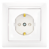 Фотография товара 'Bylectrica Розетка 1-местная СУ с заземляющим контактом со шторкой, серия СТИЛЬ, РС16-317'