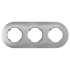 Фотография товара 'Bylectrica Рамка 3-х местная, круг, серия ПРОВАНС круг, ЮЛИГ.735212.501 серебро'
