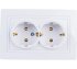 Фотография товара 'Bylectrica Розетка 2-местная СУ с заземляющим контактом, серия УЮТ, РС16-348'